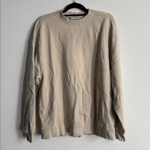 Pull&Bear Beige Sweatshirt Size M